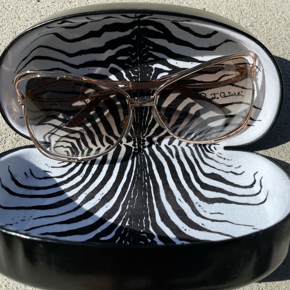 Roberto Cavalli Oversized Gold Sunglasses main image 5
